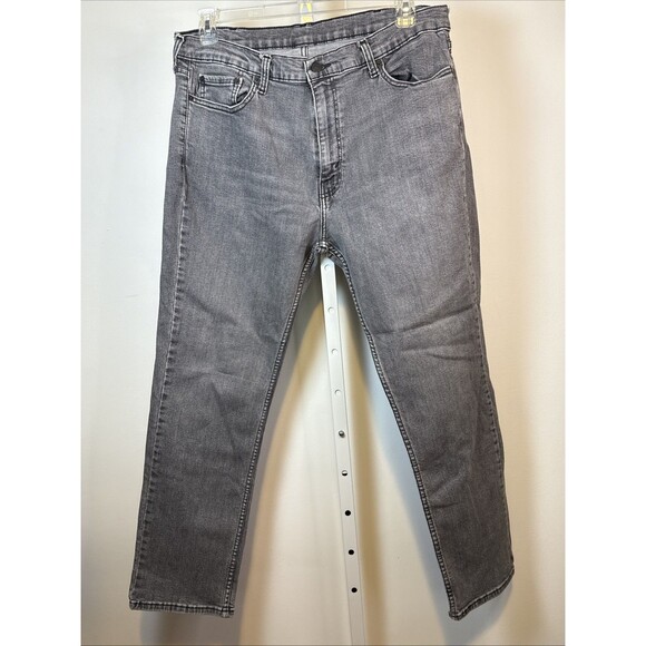Levis 511 Jeans Mens 38x30 Gray Wash Slim Fit Stretch Denim Zip Fly - Picture 4 of 6